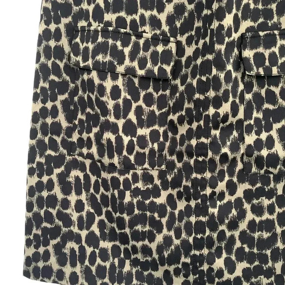Banana Republic Green Animal Print Sheath Dress - Picture 6 of 7